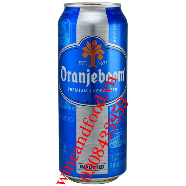 Bia Oranjeboom Hà Lan 5% Lon 500ml