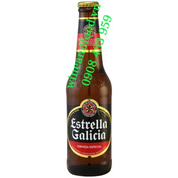 Bia Estrella Galicia Cerveza Especial chai 33cl