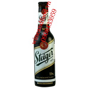 Bia Steiger đen 1473 chai 330ml