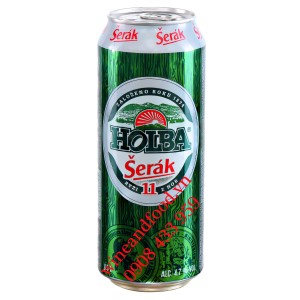 Bia Tiệp HOLBA ŠERÁK thùng 24 lon 500ml