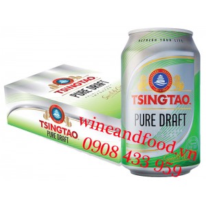 Bia Thanh Đảo Tsingtao Pure Draft thùng 24 lon 330ml