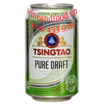 Bia Thanh Đảo Tsingtao Pure Draft thùng 24 lon 330ml