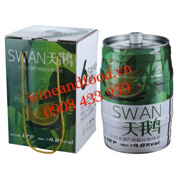 Bia Thiên Nga Swan xanh nội địa trung bom 5L