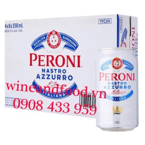 Bia Peroni Nastro Azzurro lon Ý 5% 350ml