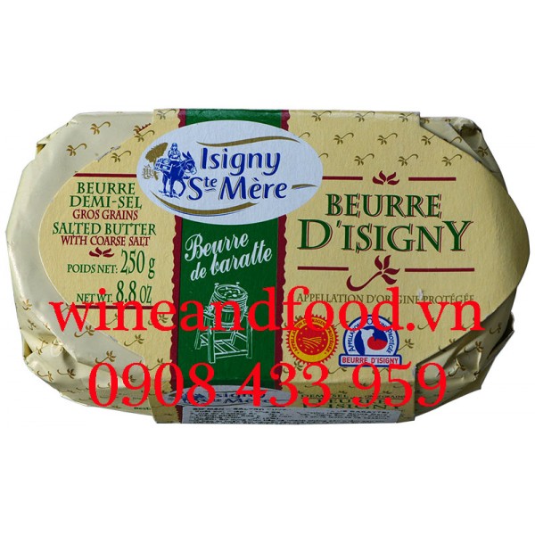 Bơ mặn Beurre D'isigny Isigny Ste Mère 250g
