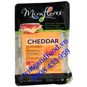 Phô Mai Cheddar Miraflores vỉ 200g