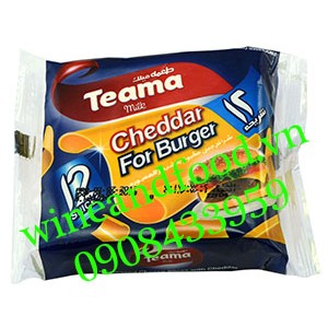 Phô mai lát Cheddar Teama 200g