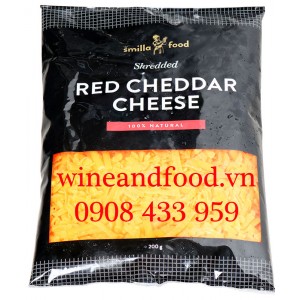 Phô mai Red Cheddar Smilla Food bào sợi 200g