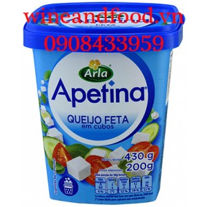 Phô mai trắng cắt hạt lựu Apetina Arla 430g