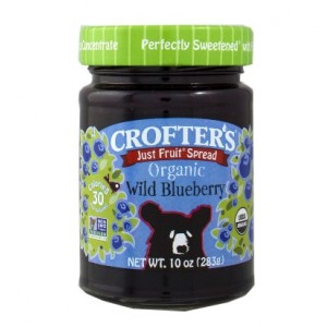 Mứt siêu sạch Crofter's Wild Blueberry 283g