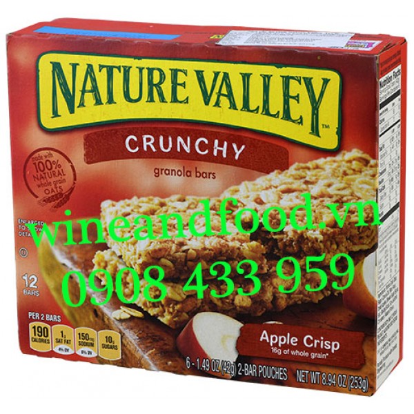 Bánh ngũ cốc ăn sáng Apple Crisp Nature Valley 253g