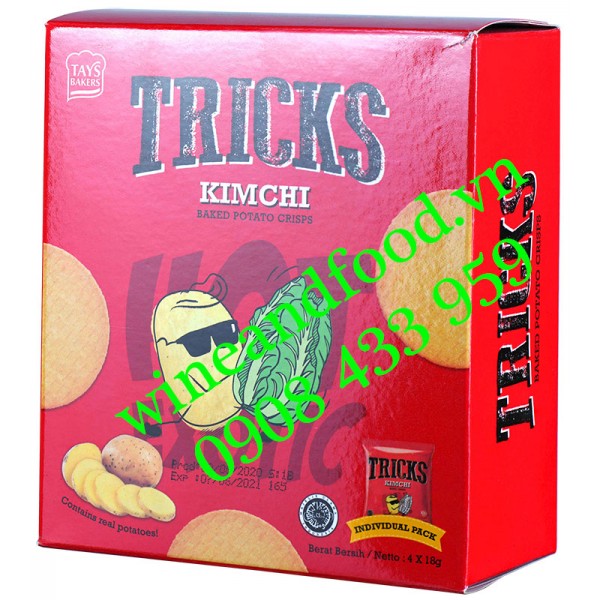 Bánh khoai tây chiên Kimchi Tricks 72g