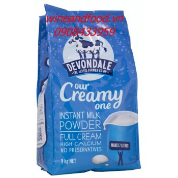 Sữa bột Devondale nguyên kem bịch 1kg