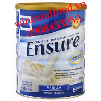 Sữa bột Ensure Vanilla Úc 850g