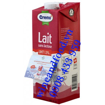 Sữa tươi tiệt trùng Cremo UHT 1.5% không Lactose 1 Lít