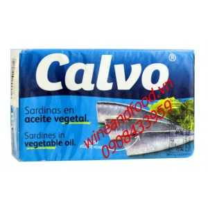 Cá mòi ngâm dầu Calvo 120g