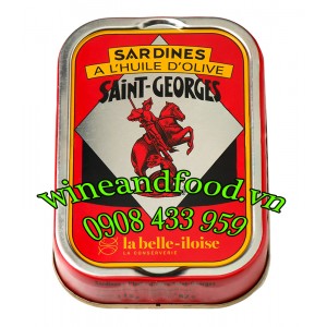 Cá mòi ngâm dầu Oliu Saint Georges La Belle iloise 115g