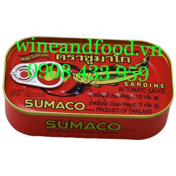 Cá mòi Sardine sốt cà chua đóng hộp Sumaco 125g