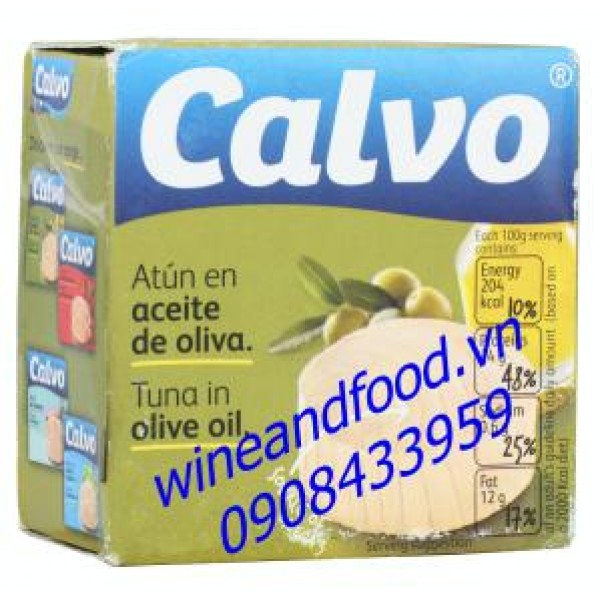 Cá ngừ ngâm dầu oliu Calvo 80g