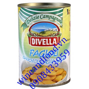 Đậu trắng Fagioli Divella đóng hộp 240g