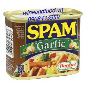 Thịt hộp Spam Garlic 340g