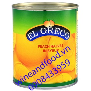 Đào ngâm El Greco 820g