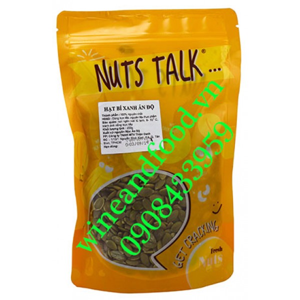 Hạt bí xanh Ấn Độ Nuts Talk 250g
