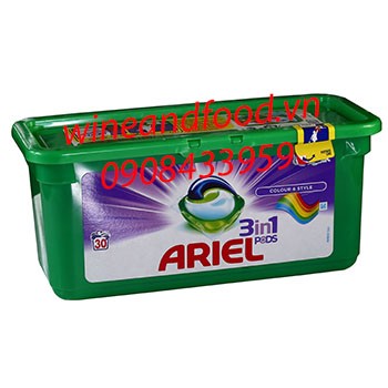 Viên nước giặt Ariel 3 in 1 30 viên