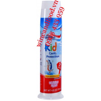 Kem đánh răng Aquafresh Kid Bubble Mint cho bé 130.4g