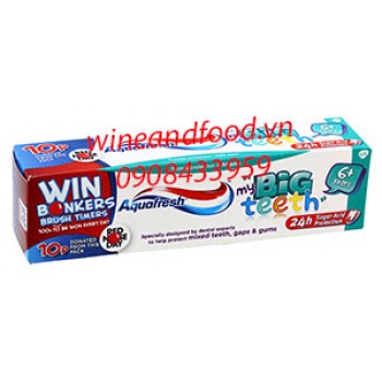 Kem đánh răng Aquafresh trẻ em My Big Teeth Anh Quốc