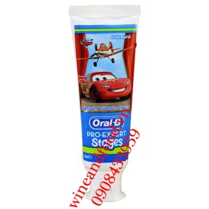 Kem đánh răng Stages Lightning Mcqueen Oral B 75ml