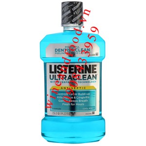 Nước súc miệng Listerine Ultraclean Mỹ 1l5