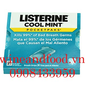 Phim ngậm Listerine Coolmint thơm miệng diệt khuẩn