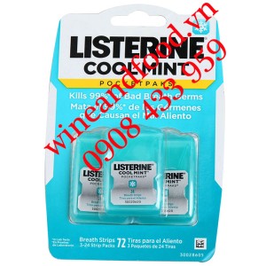Phim ngậm Listerine Coolmint vỉ 3