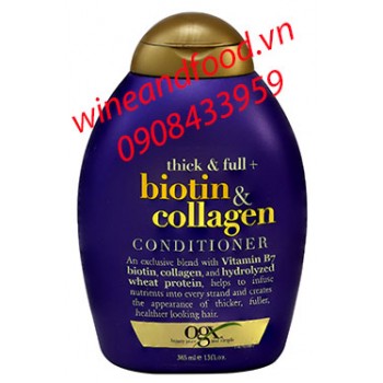 Dầu xả chống rụng tóc thick full biotin collagen 385ml