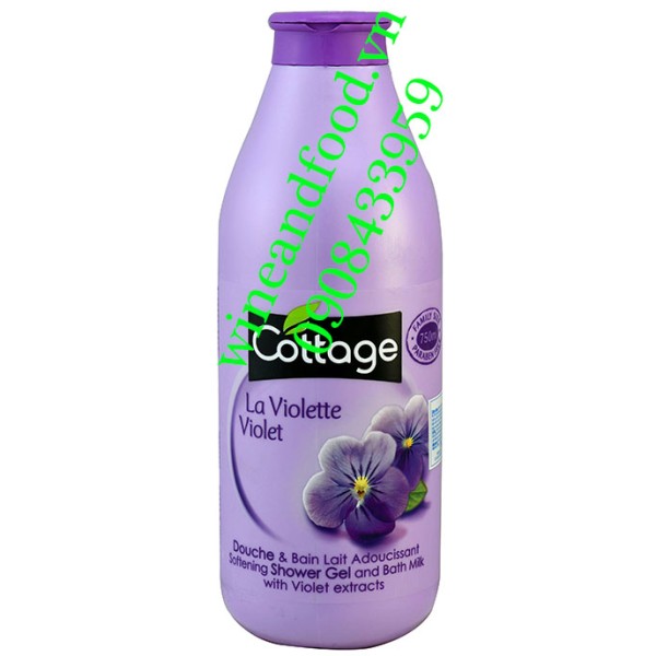 Sữa tắm Cottage La Violette 750ml