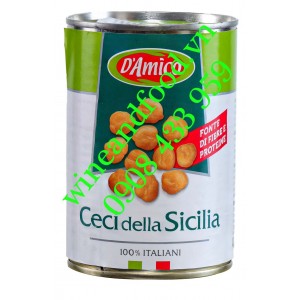 Hạt đậu Gà Cecidella Sicilia D'amico hộp 400g