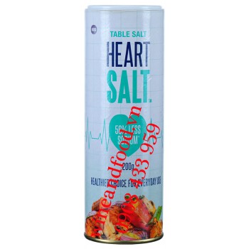 Muối cho người cao huyết áp Heart Salt 56% less sodium 200g