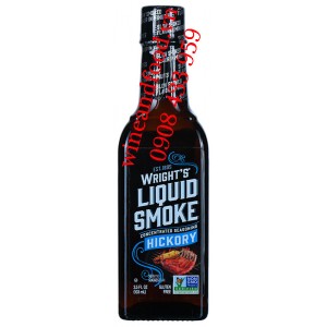 Sốt gia vị ướp thịt xông khói Wright's Liquid Smoked hickory 103ml