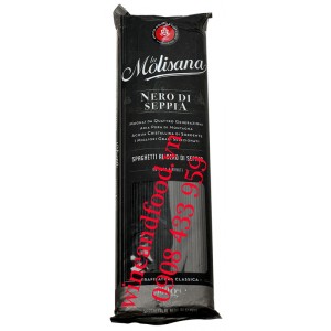 Mì Ý đen Spaghetti Al Nero Di Seppia La Molisana 500g