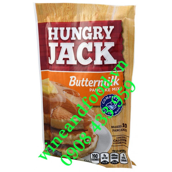Bột làm bánh Pancake Hungry Jack Buttermilk 198g