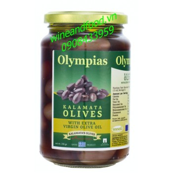 Trái oliu nguyên hạt Olympias 250g