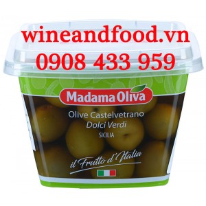 Trái Oliu xanh nguyên hạt Madama Oliva hộp 480g