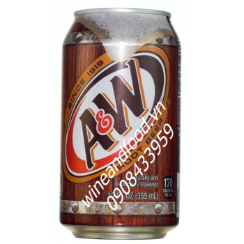 Nước ngọt có ga root beer A&W 355ml