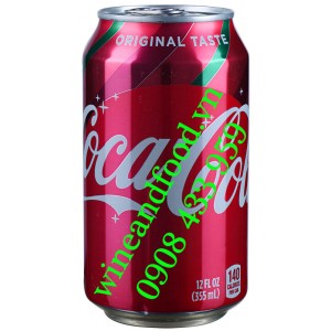 Nước ngọt Coca Cola Mỹ Original Taste 355ml