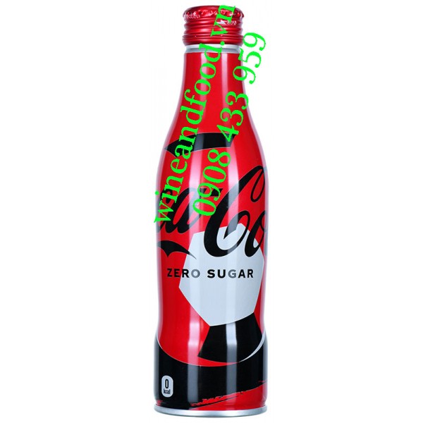 Nước ngọt Coca Cola Nhật Bản không đường chai nhôm 250ml
