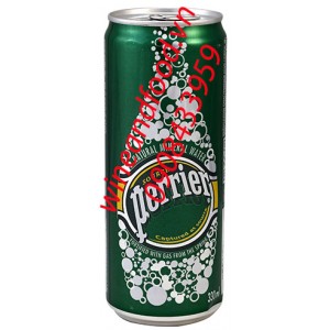 Nước suối khoáng Perrier không mùi lon 330ml