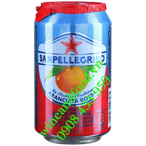 Nước Cam Hồng ép Sanpellegrino lon 330ml