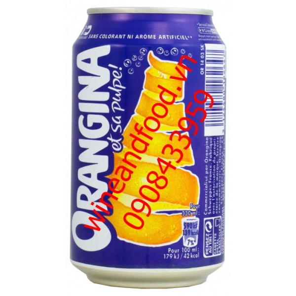 Nước Cam Orangina Lon Nhom 330ml Nhập Từ Phap Gia Sỉ