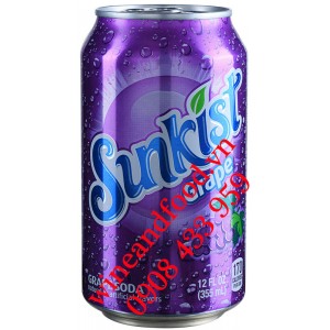 Nước ngọt Sunkist Nho 355ml